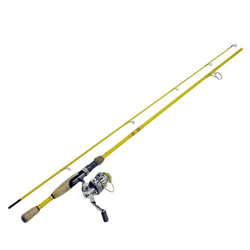 Eagle Claw Featherlight Spinning Combo Spinning, 6 Length, 2 Piece Rod, 2-6 Line Weight, Ultra Light Power