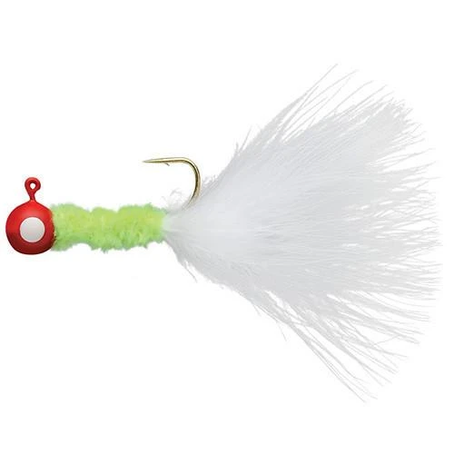 Eagle Claw Crappie Jig 1/16 oz Red-Chartreuse-White