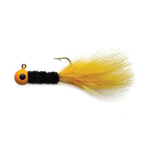 Eagle Claw Crappie Jig 1/32 oz Yellow-Black-Yellow