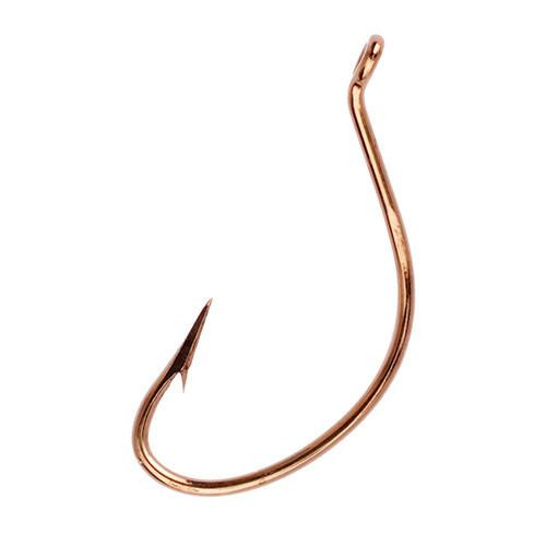 Eagle Claw Lazer Kahle Up Eye Offset Hook, Bronze Size 4/0 (Per 8)