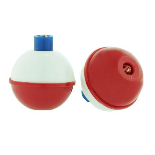 Eagle Claw Snap-On Round Floats, Red/White Size 1 1/4", Bulk