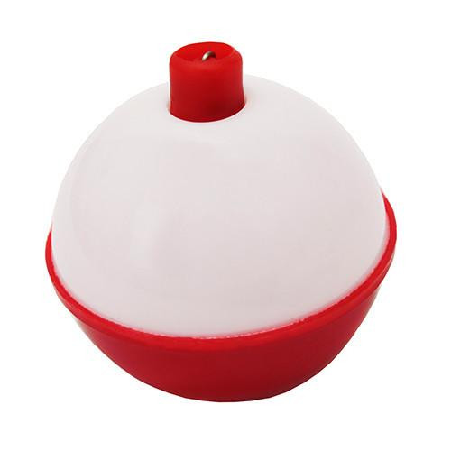 Eagle Claw Snap-On Round Floats, Red/White Size 1" (Per 3)