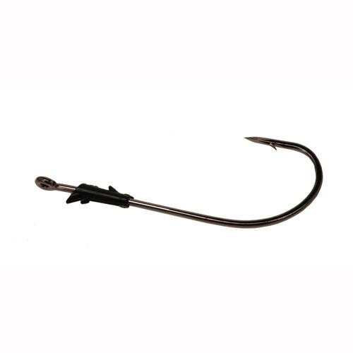 Eagle Claw Trokar Light Wire Finesse Worm Hook, Platinum Black Size 1/0 (Per 7)