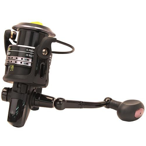 Eagle Claw Wright and McGill Skeet Reese Victory Spinning Reel 3500, Black/ Yellow, WMESRV3500S