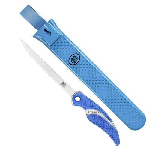 Cuda Brand Fishing Products Titanium Bonded Fillet Knife 6" w/Sheath