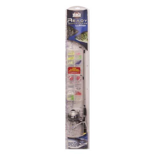 Zebco  Quantum Ready Tackle Spincast Combo 56 Length, 2 Piece Rod, 3.0:1 Gear Ratio, Medium/Light Action. Right Hand