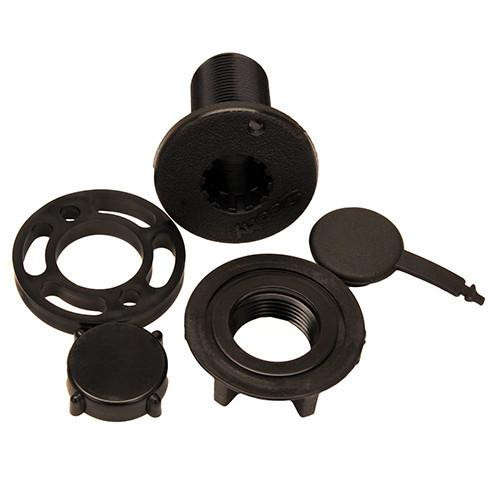 Scotty Compact Round Threaded Flush Deck Mounting Bracket