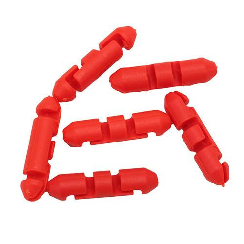 Scotty Stopper Beads for Braided Line, Red, (Per 6)