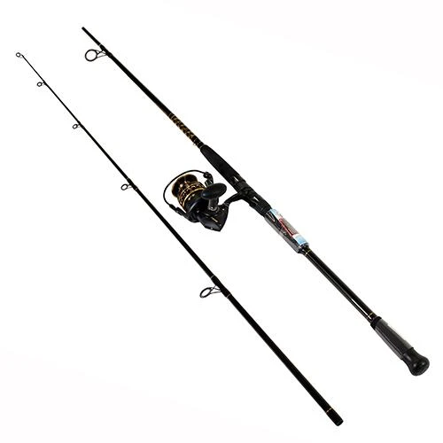 Penn Battle II Spinning Combo 6000, 5.6:1 Gear Ratio, 9 2 Piece Rod, 15-30 lb Line Rate, Medium/Heavy Power