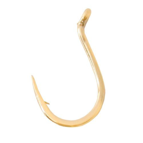 Gamakatsu Single Egg Hook, Barb On Shank Size 10, Gold, Per 10