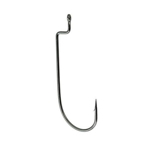 Gamakatsu Worm Hook, Offset Shank Size 3/0, NS Black, Per 5