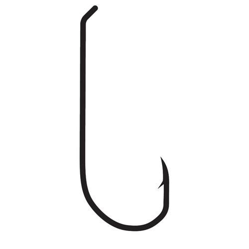 Gamakatsu S10 Standard Down Eye Fly Hook Size 16, NS Black, Per 25