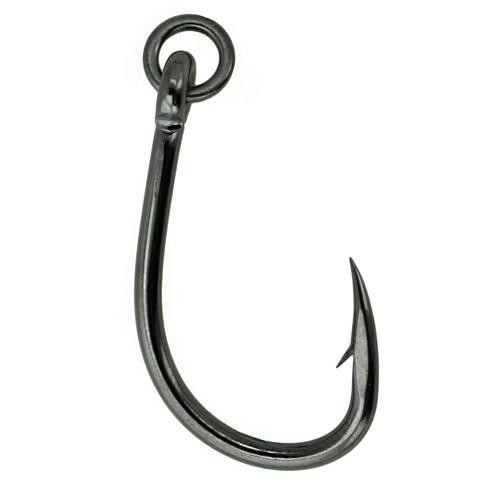 Gamakatsu Live Bait Hook with Solid Ring Size 1/0, NS Black, Per 6