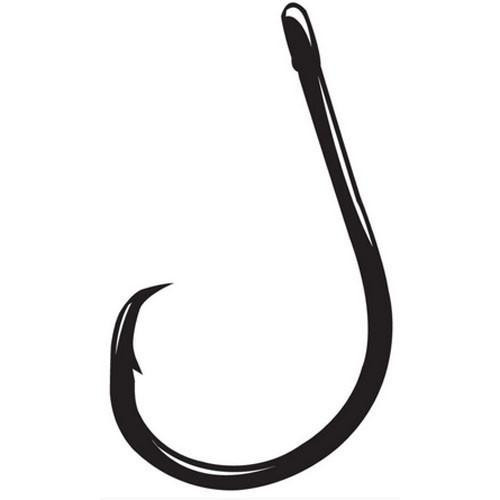 Gamakatsu Octopus Hook, Circle 4x Strong, Straight Eye Size 8/0, NS Black, Per 6
