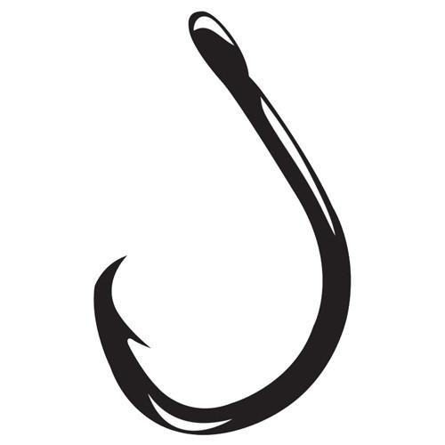 Gamakatsu Live Bait Hook, Heavy Duty Circle Size 5/0, NS Black, Per 6