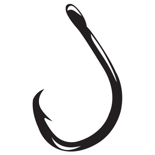 Gamakatsu Live Bait Hook, Heavy Duty Circle Size 6/0, NS Black, Per 5