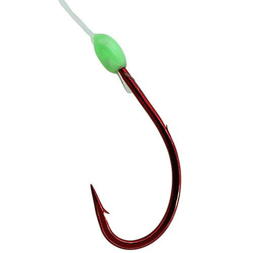 Gamakatsu EWG Walleye Snell Hook Size 4, Red, Per 3