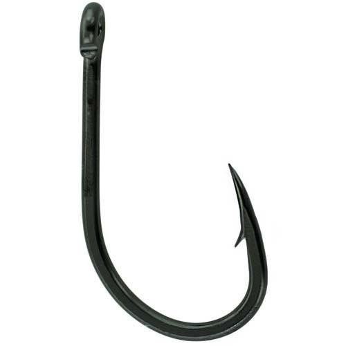 Gamakatsu Octopus Hook, Straight Eye, 4x Strong, Inline Point Size 4/0, NS Black, Per 6
