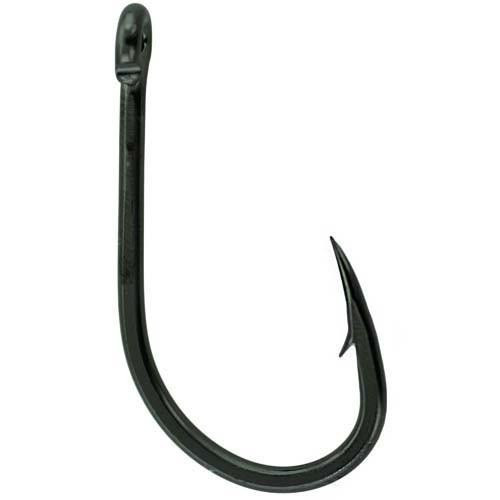 Gamakatsu Octopus Hook, Straight Eye, 4x Strong, Inline Point Size 9/0, NS Black, Per 5