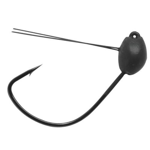 Gamakatsu Jig Head Wacky Hook Size 1/0, 1/16 oz, NS Black, Per 3