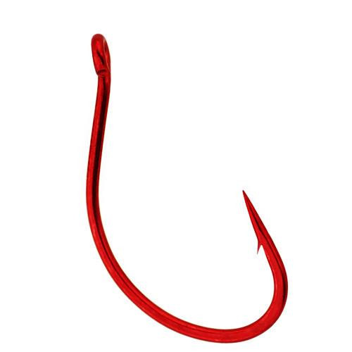 Gamakatsu Split Shot/Drop Shot Hook Size 1/0, Red, Per 6