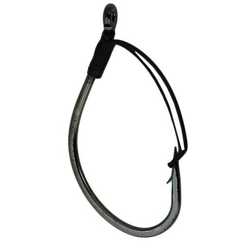 Gamakatsu Split Shot/Drop Shot Weedless Hook Size 1/0, NS Black, Per 5