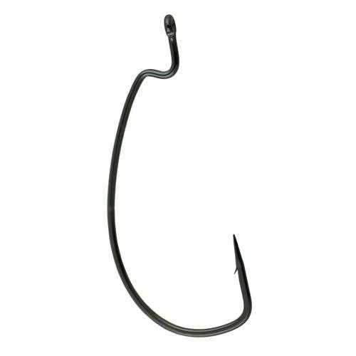 Gamakatsu Worm Hook, Offset Shank, EWG Size 3/0, NS Black, Per 25