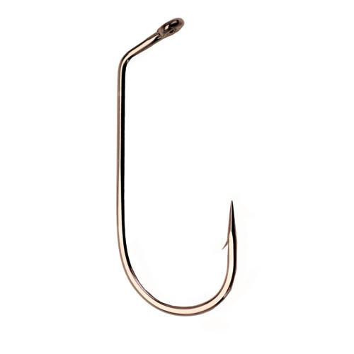 Gamakatsu Jig Hook, 60 Degree Flat Eye, Round Bend. Size 3/0, NS Black, Per 25