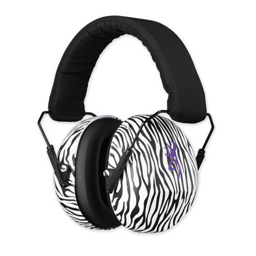 Browning Hearing Protector, Buckmark II For Her, Zebra