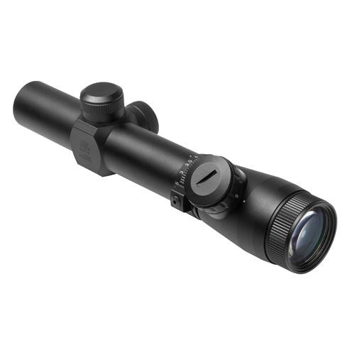 NcStar Shooter I Series 1.1-4X25 Black Scope P4 Sniper, SPR Mount