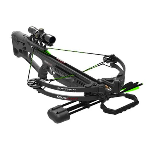 Barnett Quad Edge-340 fps-4x32 Scope/3 Arrows/Black