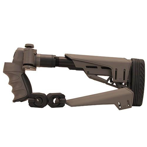 Advanced Technology Intl Mossberg/Remington/Winchester 12 Gauge TactLite Adj. Side Folding Stock with Scorpion Recoil System, Destroyer Gray