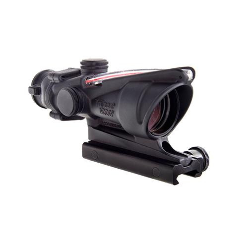 Trijicon ACOG 4x32mm Dual Illuminated Scope Red Chevron M193 Reticle with TA51 Mount, Black