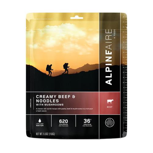 Alpine Aire Foods Creamy Beef & Noodles w/Mushrooms Serves 2