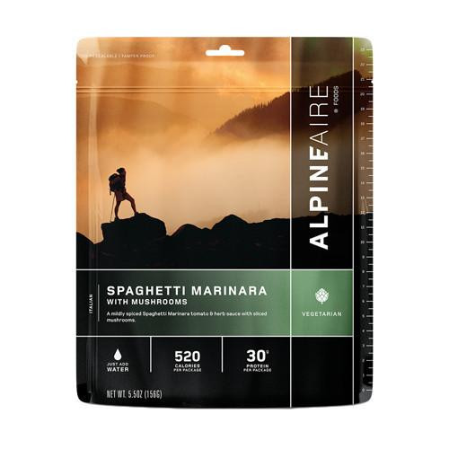 Alpine Aire Foods Spaghetti Marinara w/Mushrooms Serves 2