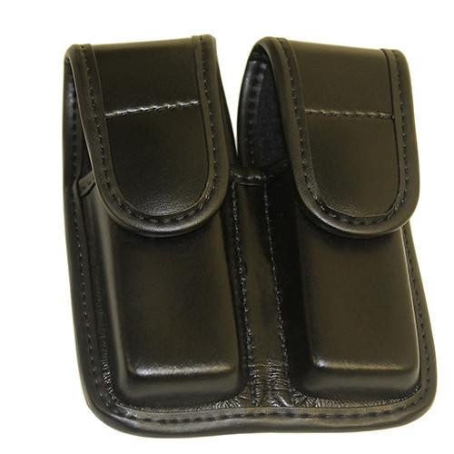 Bianchi Double Mag Pouch Plain HR Black-Size 2 Hidden