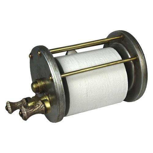 Rivers Edge Products Antiqued Baitcast Reel Toilet Paper Holder