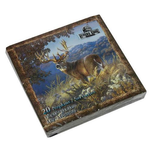 Rivers Edge Products Napkins 20 Pack Deer
