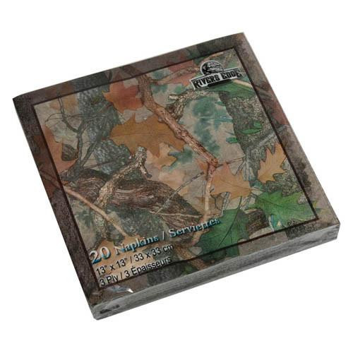 Rivers Edge Products Napkins 20 Pack Camo
