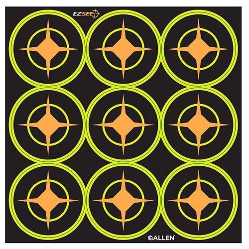 Allen Cases EZ See Adhesive Aiming Dots (9 per Sheet)