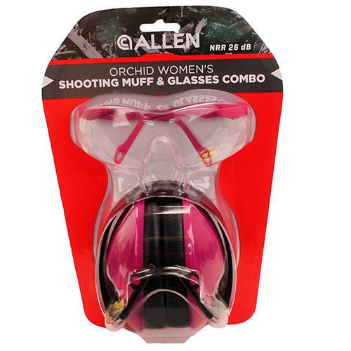 Allen Cases Orchid Womens Shooting Muff & Glasses