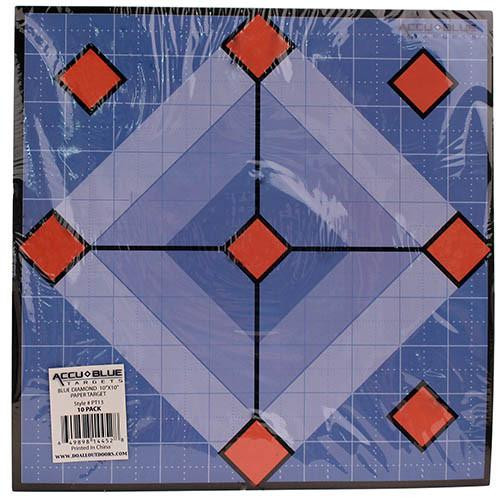 Do-All Traps Paper Target Accu Blue Diamond, 10x10"