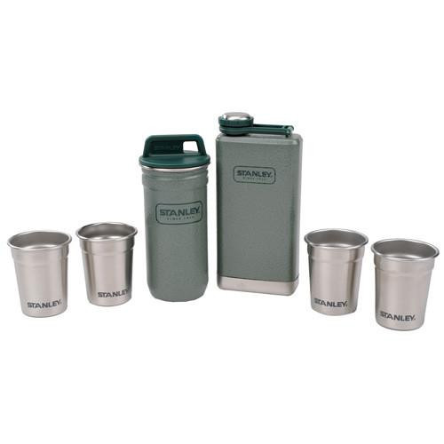 Stanley Adventure Steel Shots + Flask Gift Set Green