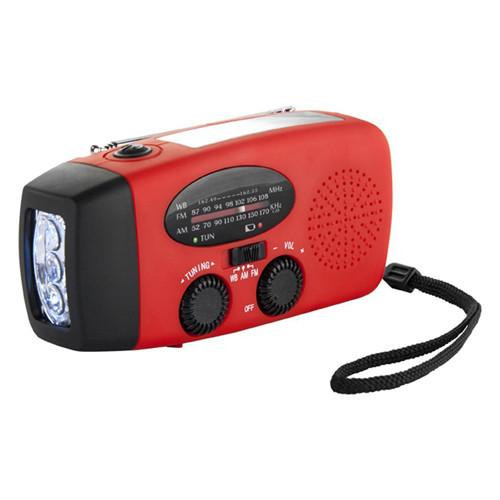 Barska Optics Hand Crank Flashlight Radio with Solar