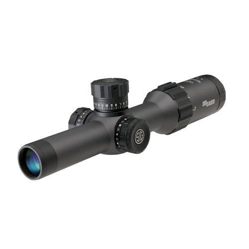 Sig Sauer Tango6 SFP Tactical Riflescope 1-6x24mm, MRAD Milling Reticle, 0.2 MRAD Adjustment, Graphite