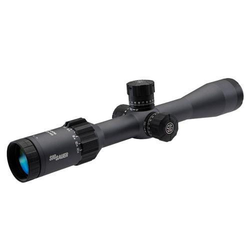 Sig Sauer Tango6 FFP Tactical Riflescope 2-12x40mm, MOA Milling Reticle, 0.25 MOA Adjustment, Graphite