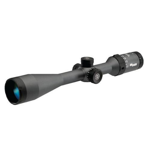 Sig Sauer Whiskey5 SFP Hunting Riflescope 3-15x52mm, Standard Quadplex Reticle, 0.25 MOA Adjustment, Graphite/Black