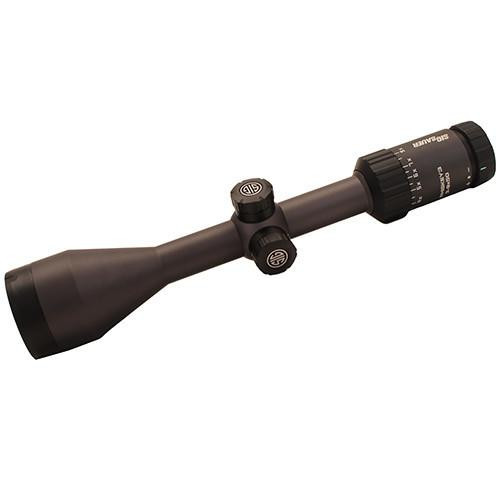 Sig Sauer Whiskey3 SFP Hunting Riflescope 3-9x50mm, Standard Quadplex Reticle, 0.25 MOA Adjustment, Black
