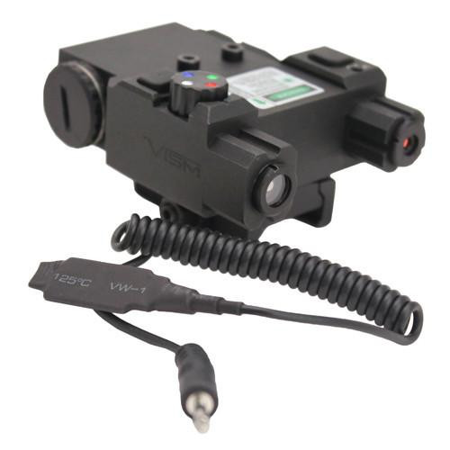 NcStar Green Laser 4X LED Nav Light Box/QR Mount Black