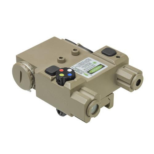 NcStar Green Laser 4X LED Nav Light Box/QR Mount Tan